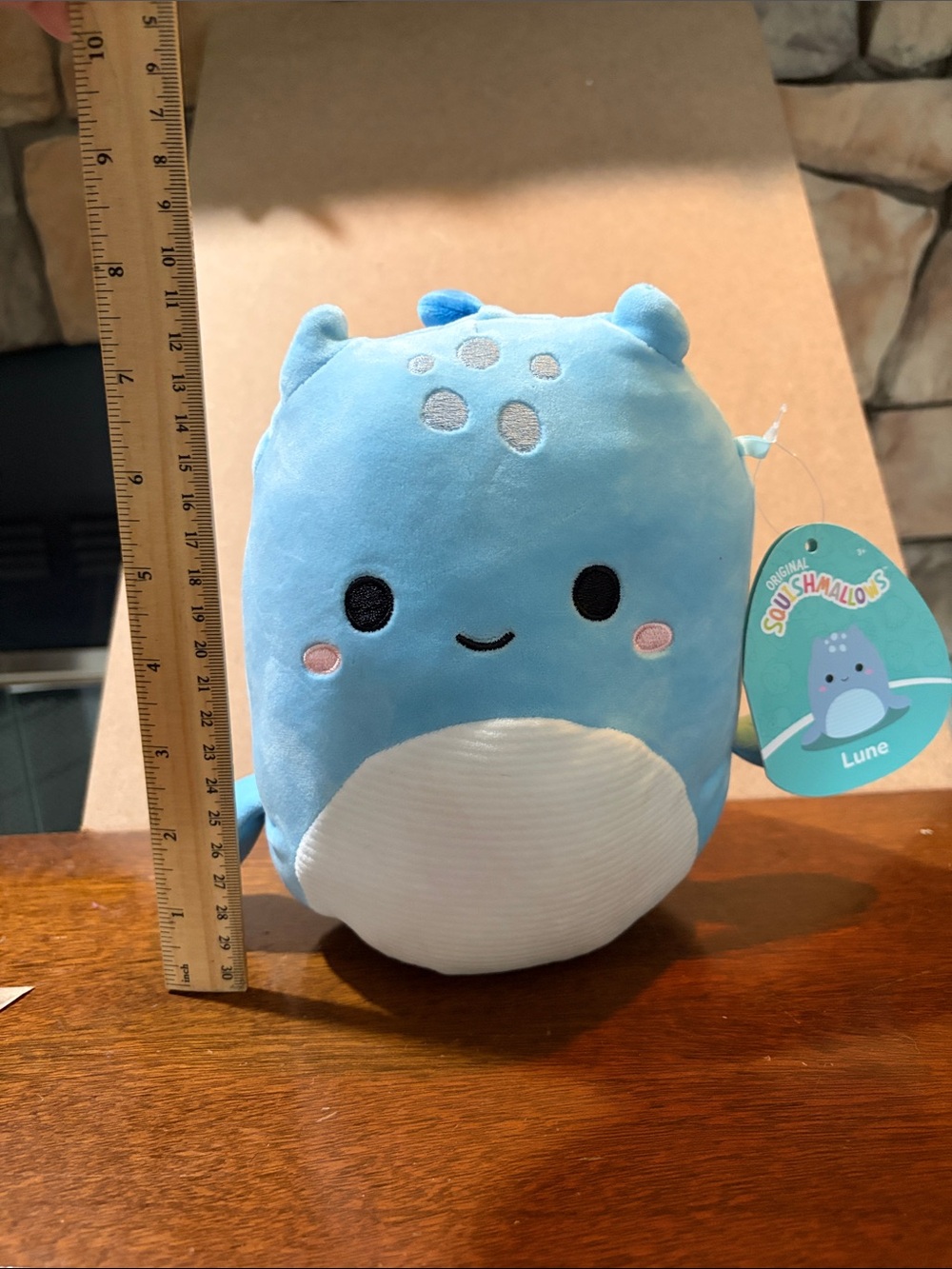 NWT Squishmallows Blue Lune Plush Loch Ness Monster